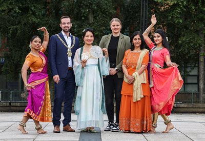 Belfast Lord Mayor Councillor Micky Murray launches of Belfast Mela 2024
