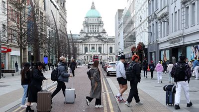 Visitors from the Republic spent a record three million nights in the north last year, Irish government data suggests