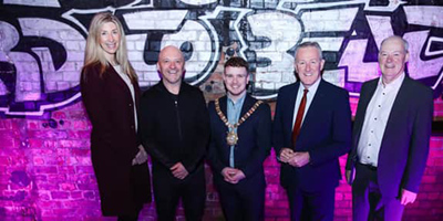 Lord Mayor Councillor Ryan Murphy with Belsonic